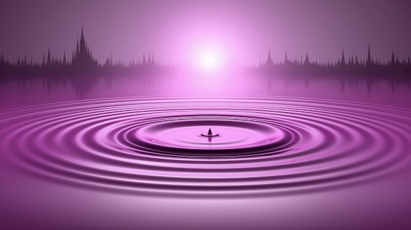 Serene Purple Ripples