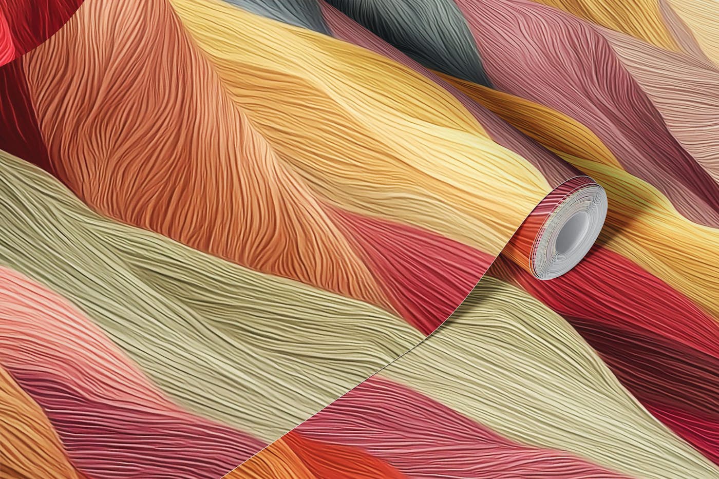 Harmony of Vibrant Hills wallpaper roll