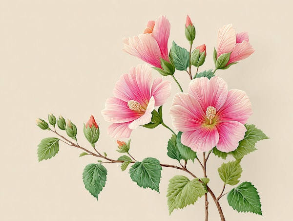 Blossoming Hibiscus Harmony