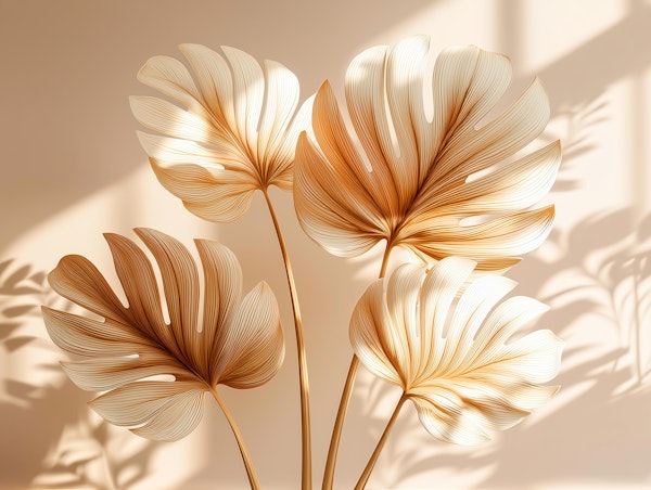 Elegant Leaf Shadows