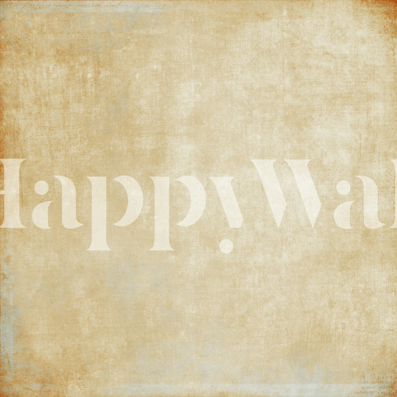 Textured Earthy Ochre Beige Tapete in einem Raum