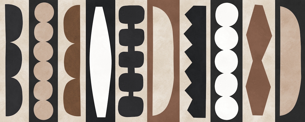 Retro Shapes Delight Wallpaper | happywall.com