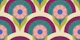Moody retro floral rainbow - bold blooms
