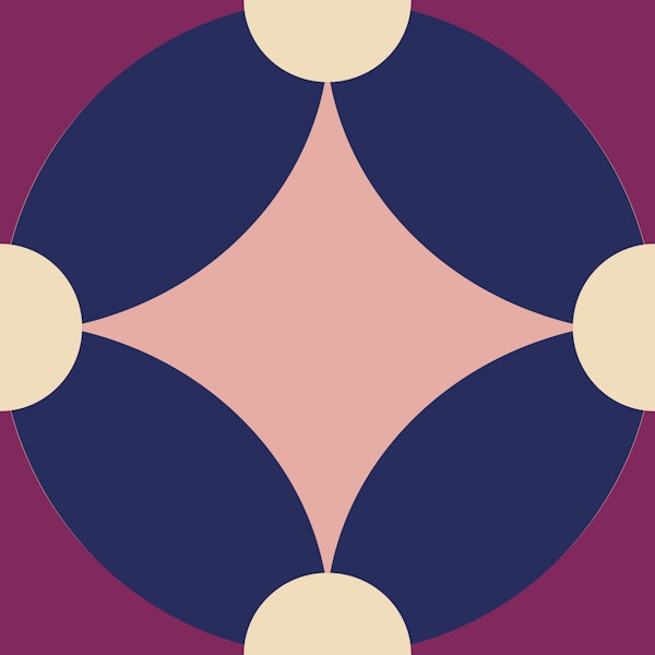 Moody Retro Geometric circles