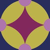 Moody olive green retro geometric tapete