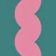 Moody retro wave stripe bold teal and pink