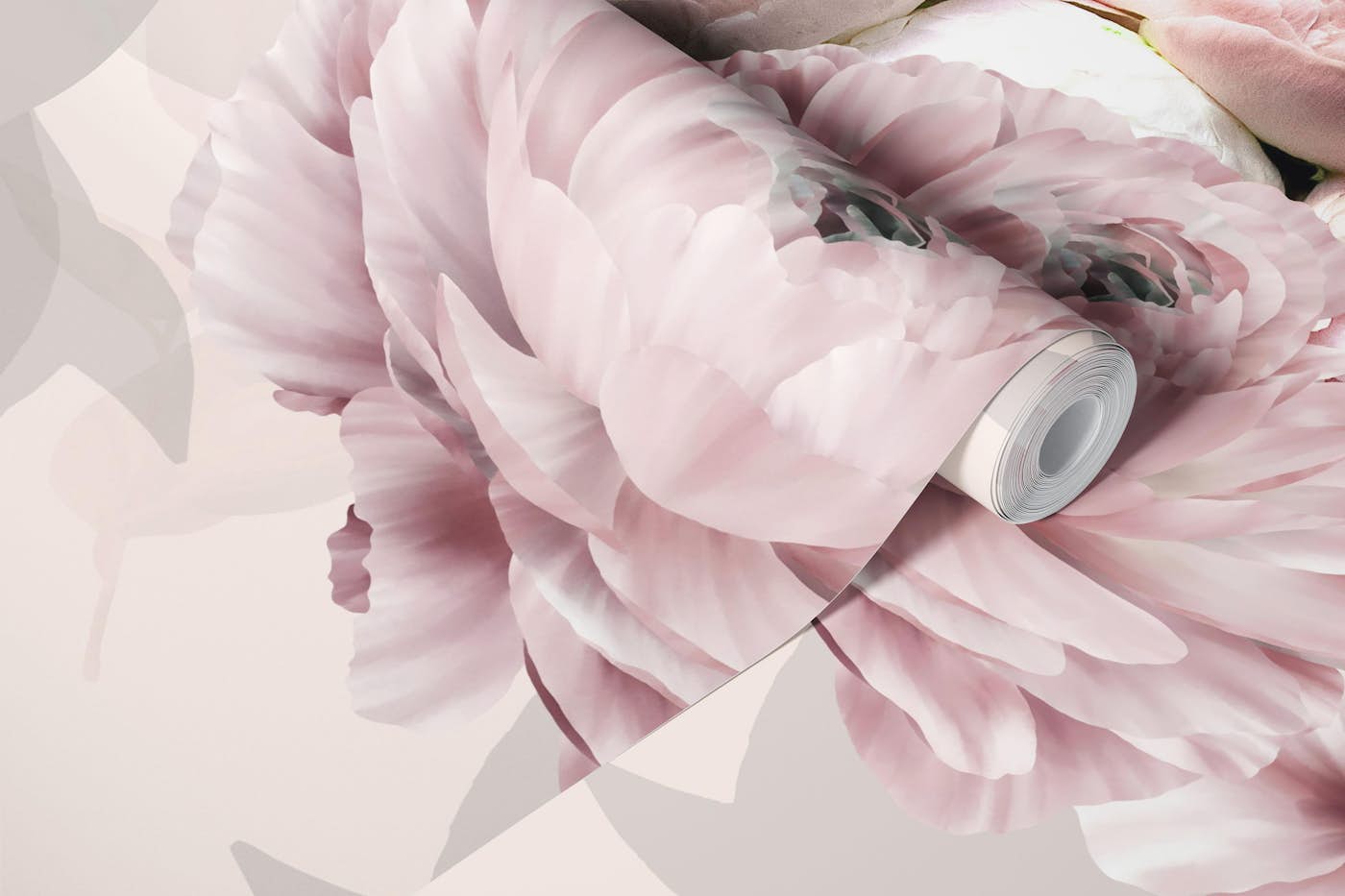 Heaven on earth pale pink wallpaper roll
