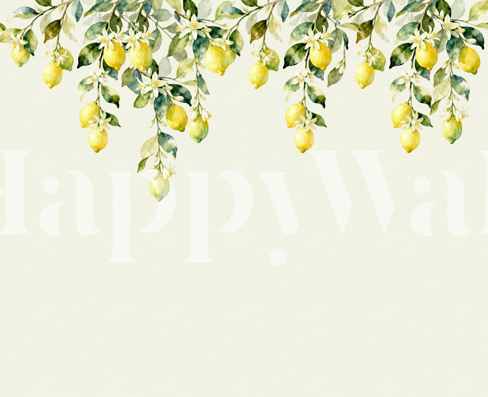 Carta da parati Lemon Branch Serenity in una stanza