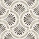 block print scallops - black and beige