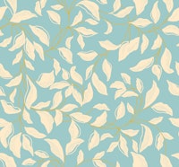 Aqua Elegance Leaves wallpaper