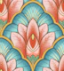 Art Deco Lotus in Pink