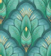 Art Deco Lotus in Green Lake