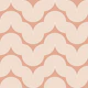 70's Geometry Groovy Waves Peach Blush WP