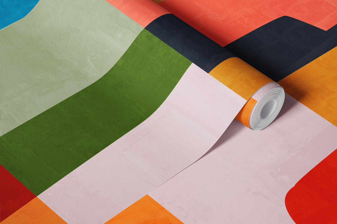 Artistic Color Geometry wallpaper roll