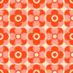 70s Floral Geometry - pink