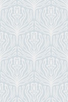 Elegant Abstract Florals - Light Silver Grey wallpaper