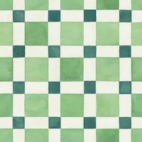 Green Checkered Mosaic ταπετσαρία