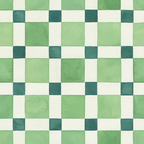 Green Checkered Mosaic