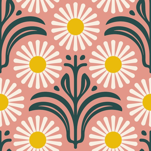 Modern Daisy Bliss in Pink - S
