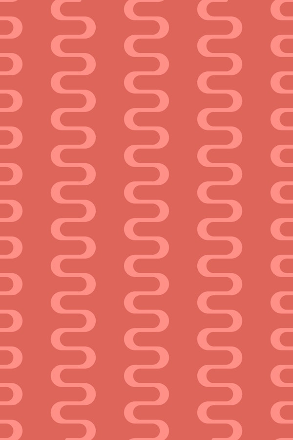 Simple Modern wavy stripes - pink