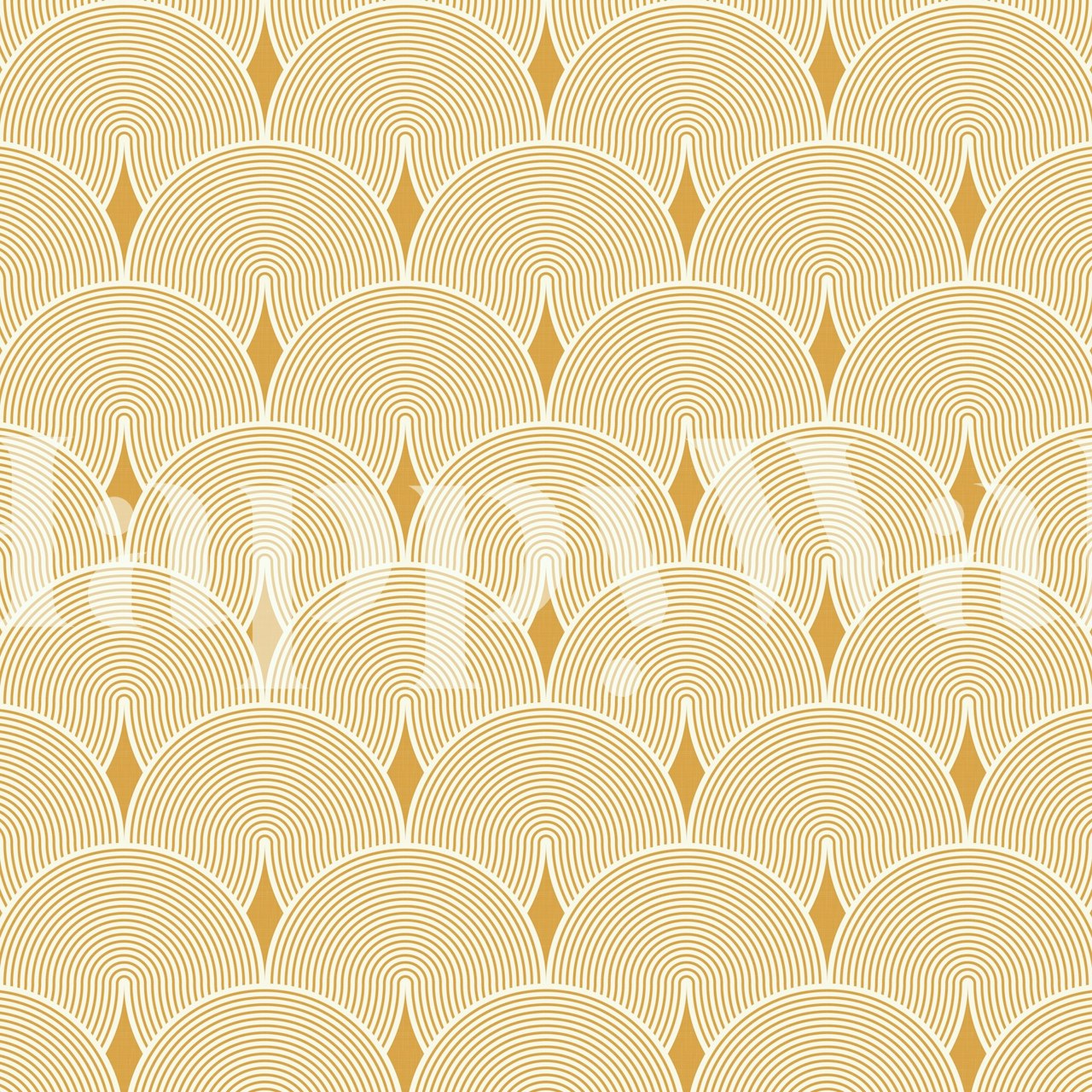 Modern Japanese Scallop Texture Yellow WM