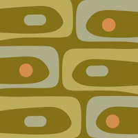 Minimalist Mid Century Modern Abstract Piquet tapet