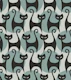 cats on dots - mint