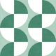 Geometric Abstract - green