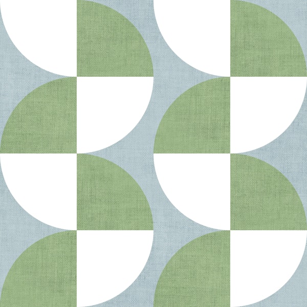Geometric Abstract - blue and green