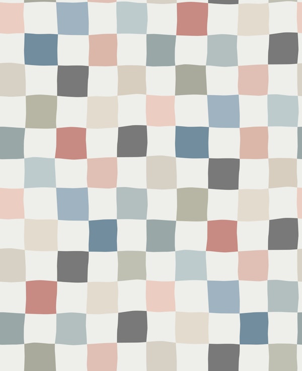 organic checker - soft tones