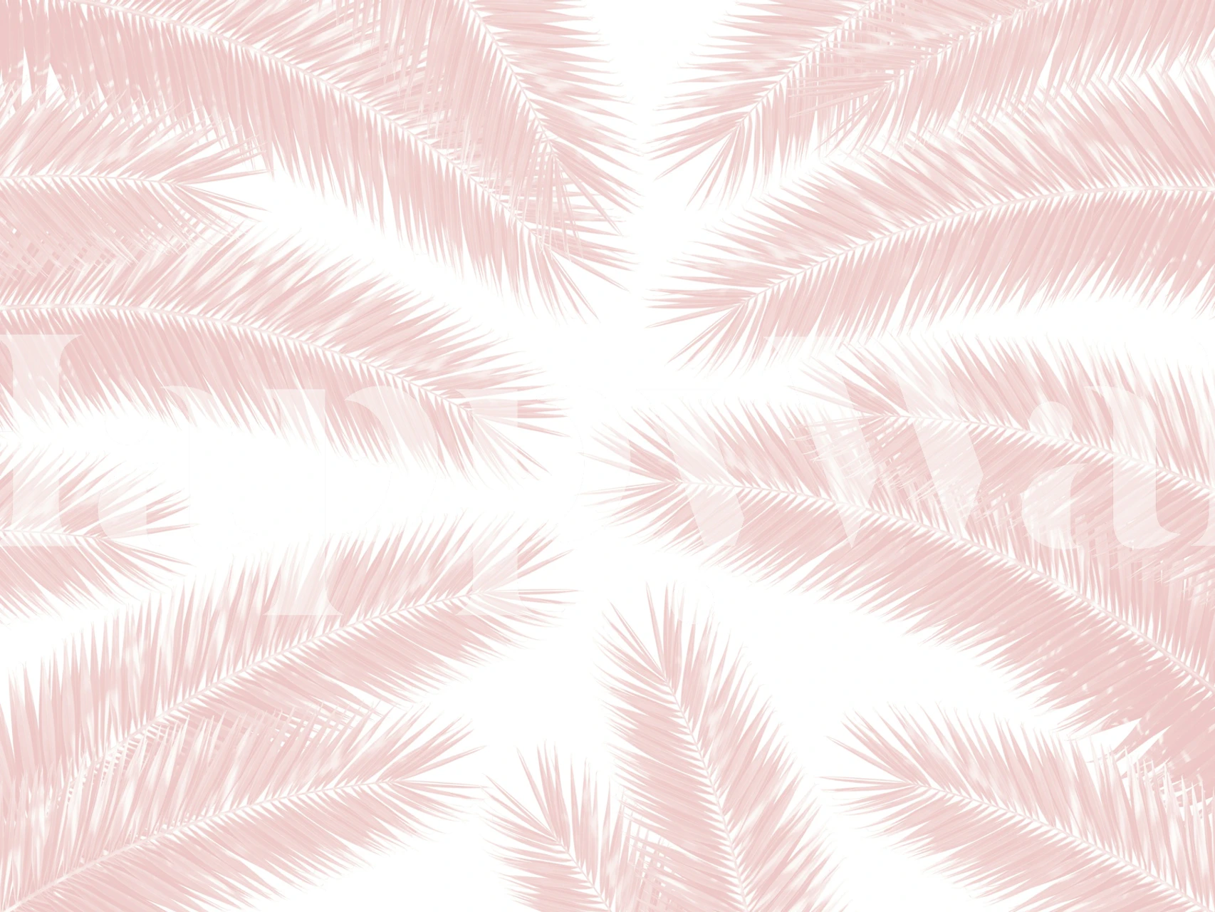 Palm Leaves Finesse Pattern 3 behang in een kamer