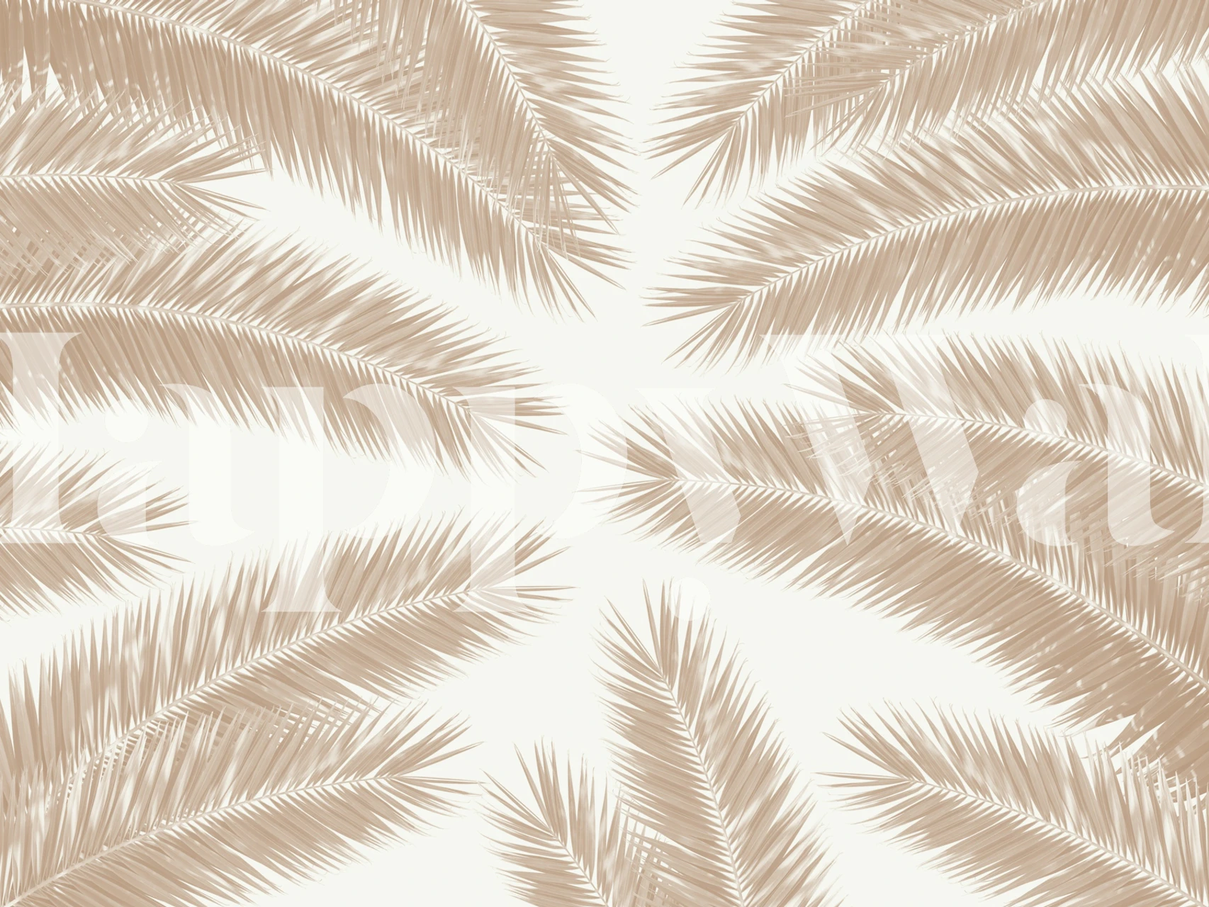 Tapeta Palm Leaves Finesse Pattern 4 w pokoju
