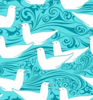 CFA Voysey The Sea gulls 2 tapete