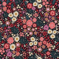 Simple hand drawn flowers pattern wallpaper