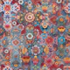 Artistic Traditional Floral Crosses Crimson