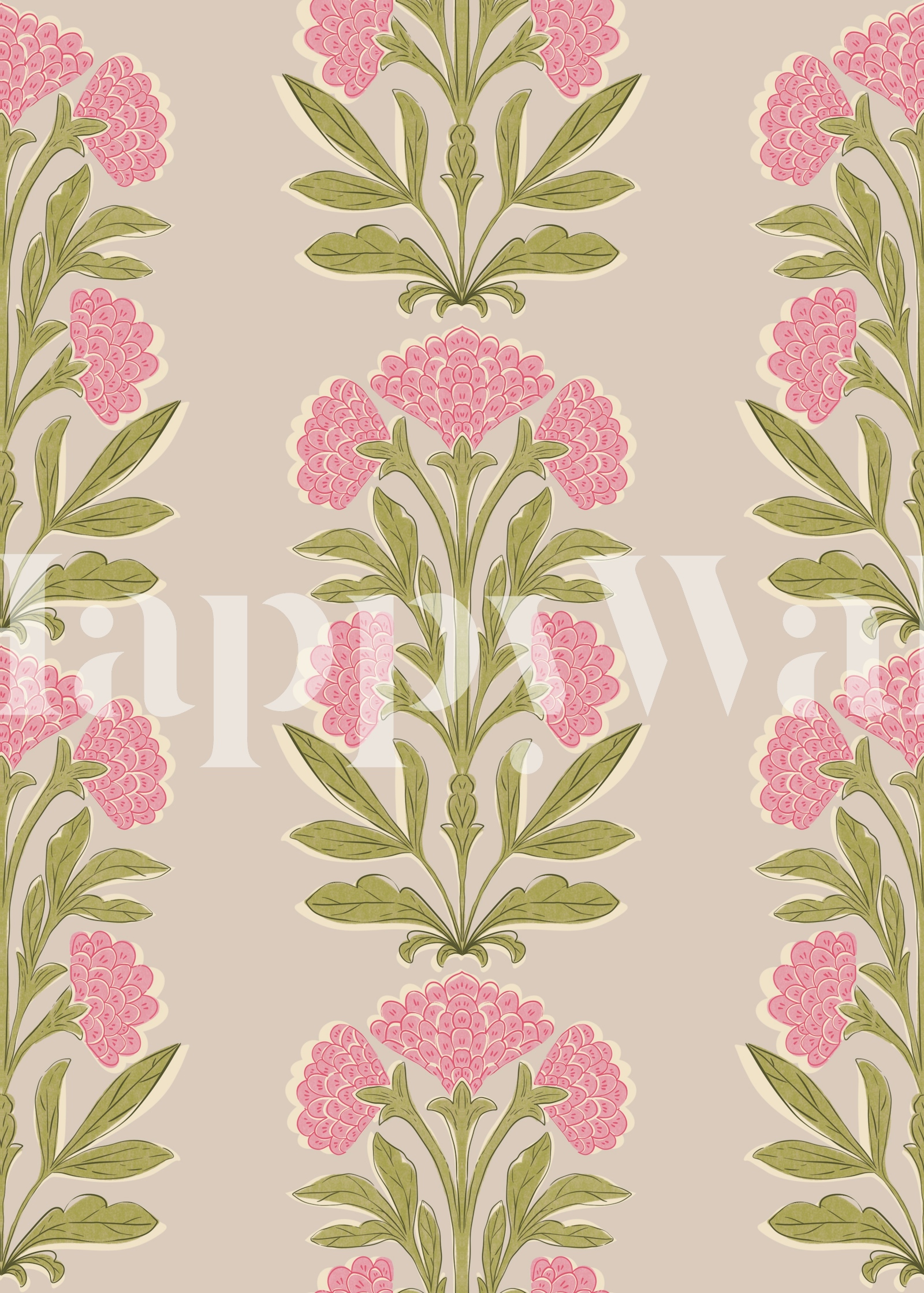 Pink Floral Wallpaper for Vintage Homes