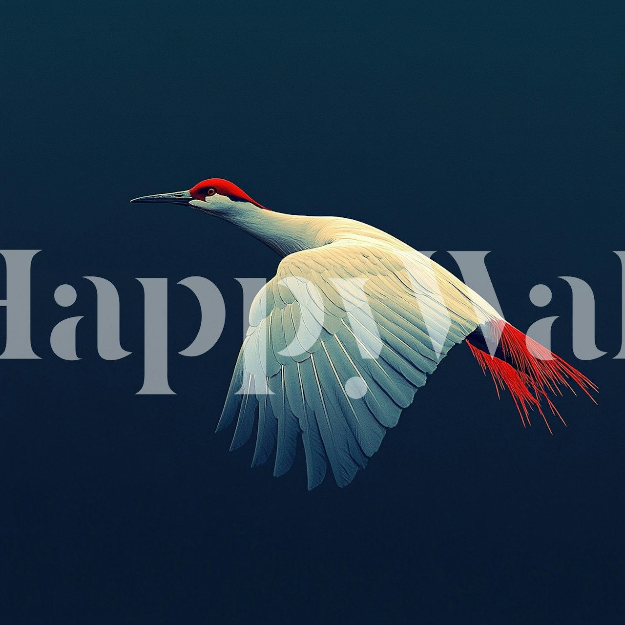 Tapeta Flying Elegance v moderním pokoji