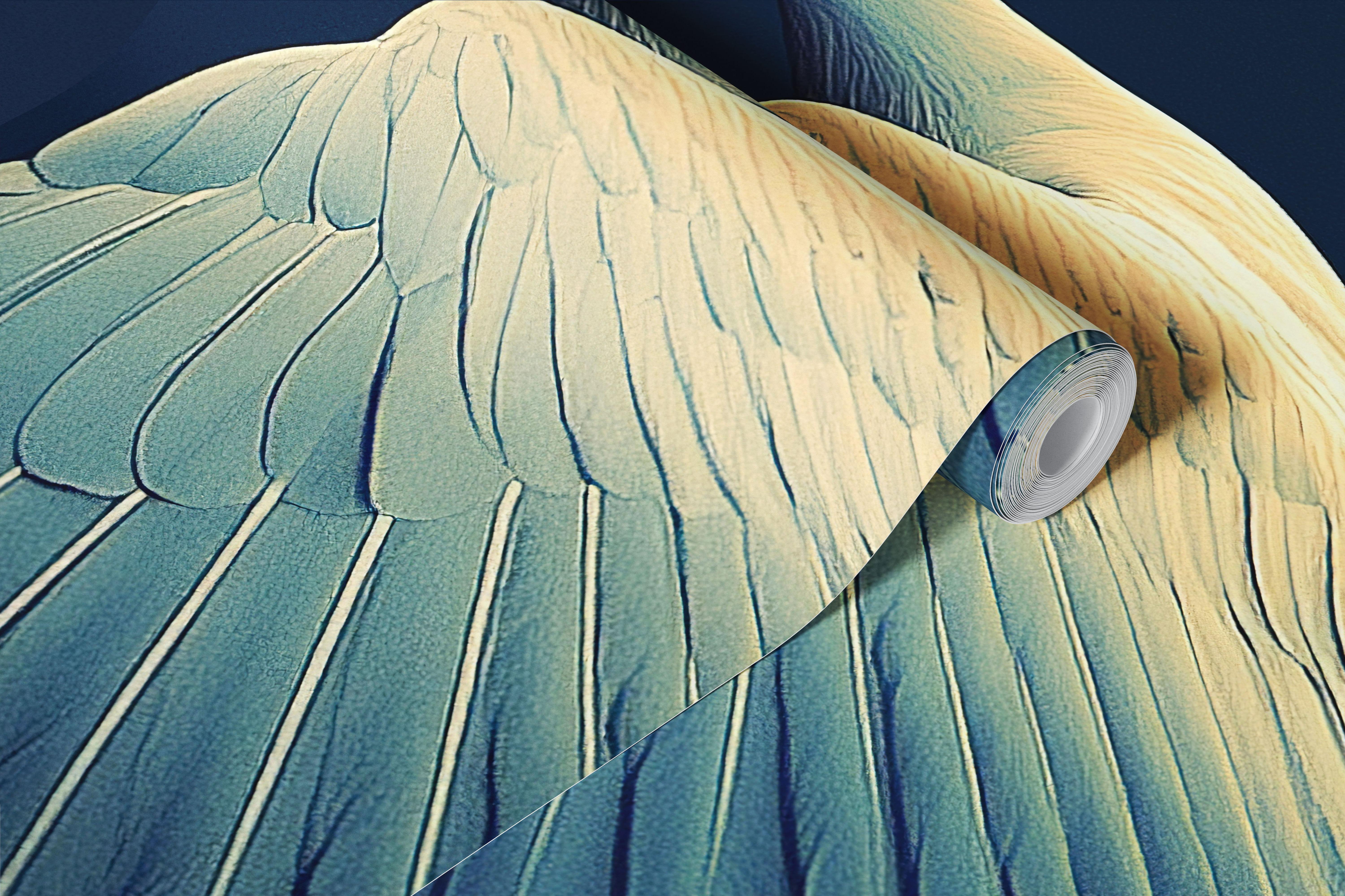 Flying Elegance wallpaper in a modern room