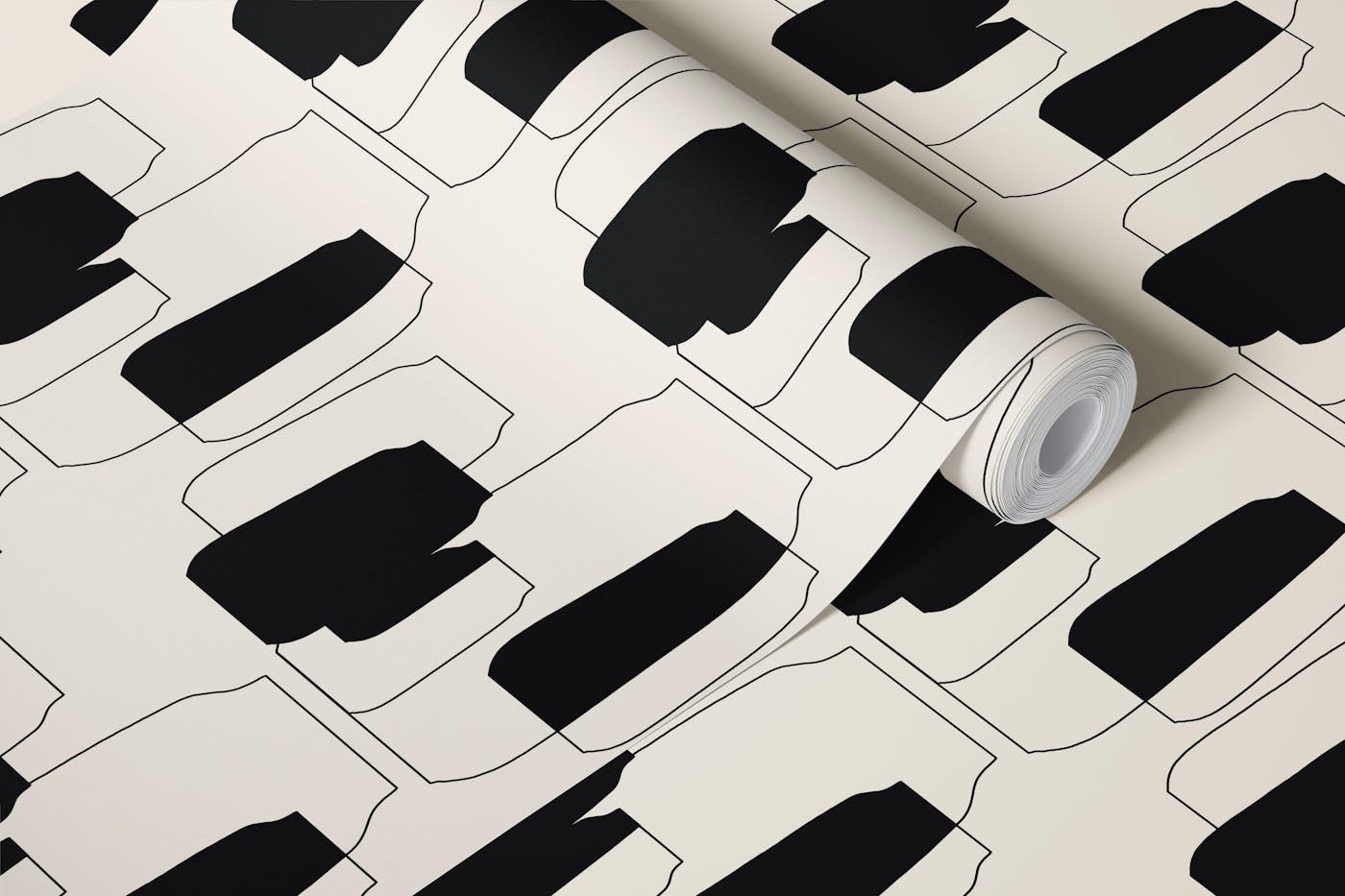 Simple Vessel Shapes wallpaper roll