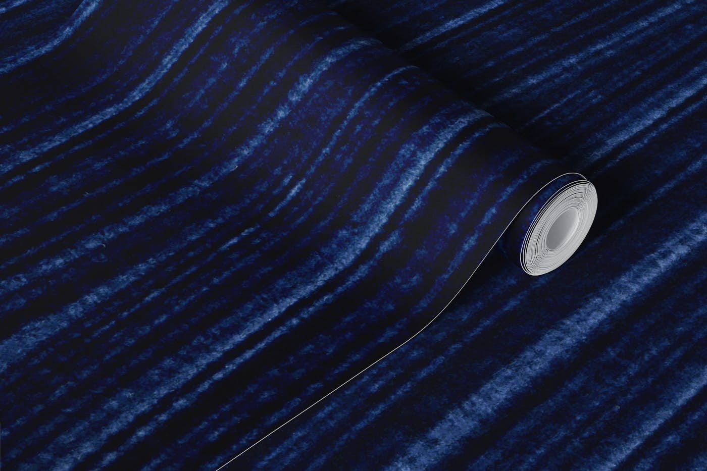 Deep Indigo Brushstrokes | Texture wallpaper roll