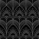 Mimosa Art Deco Black and Gray