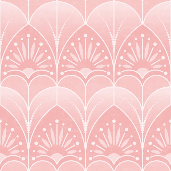 Mimosa Art Deco Rose Quartz