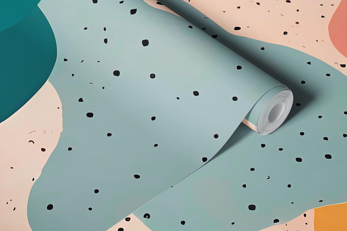 Retro Colorful Abstract wallpaper roll
