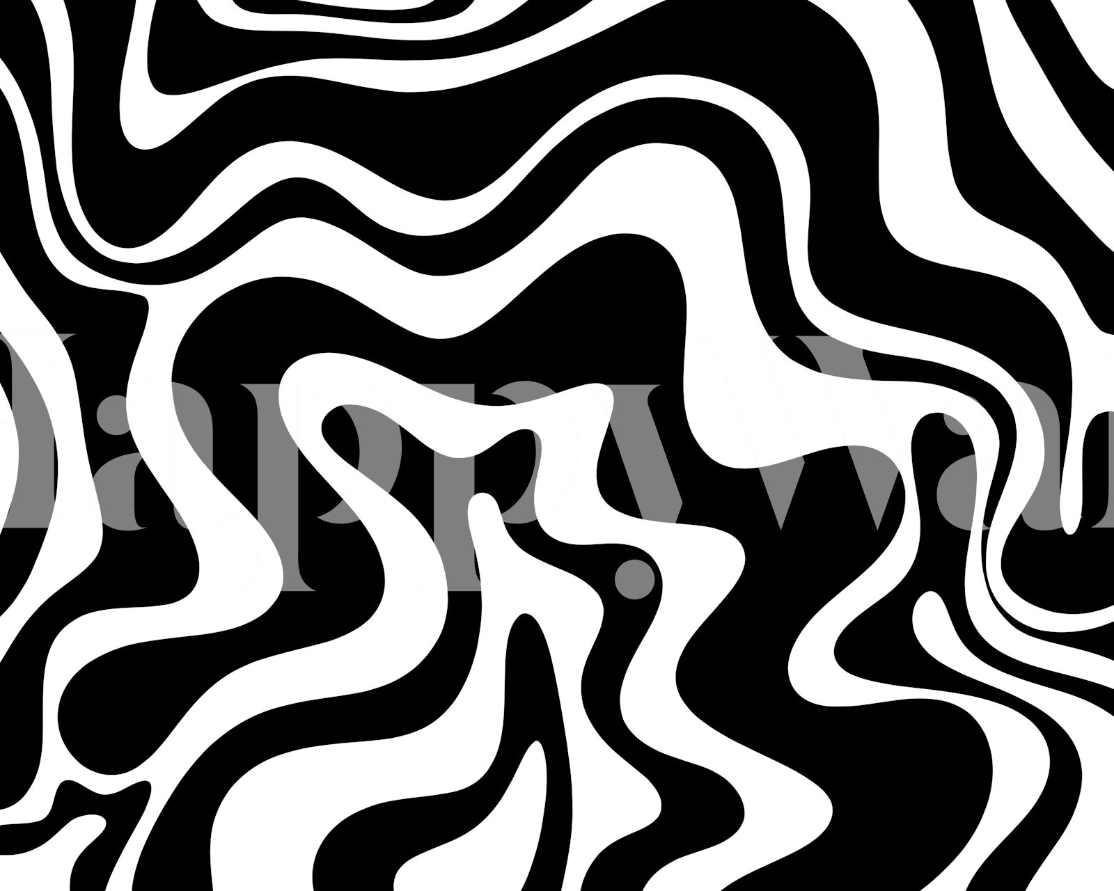 Black and white retro liquid swirl wallpaper
