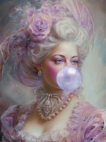 Marie Antoinette Baroque and Bubble Lilac behang