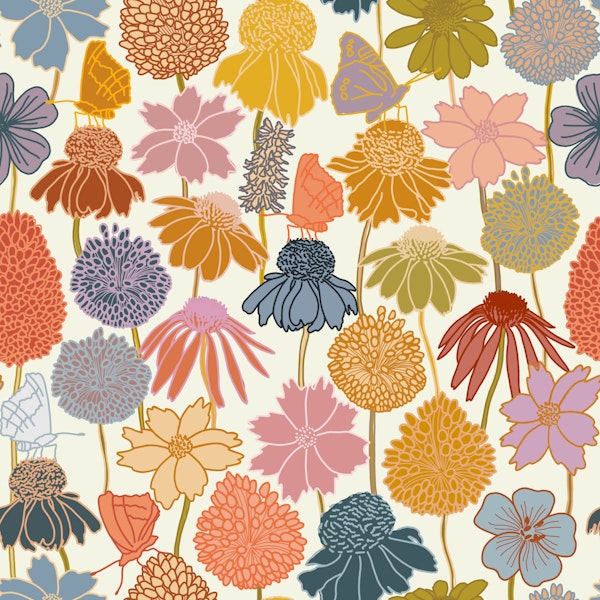 Colorful flower garden