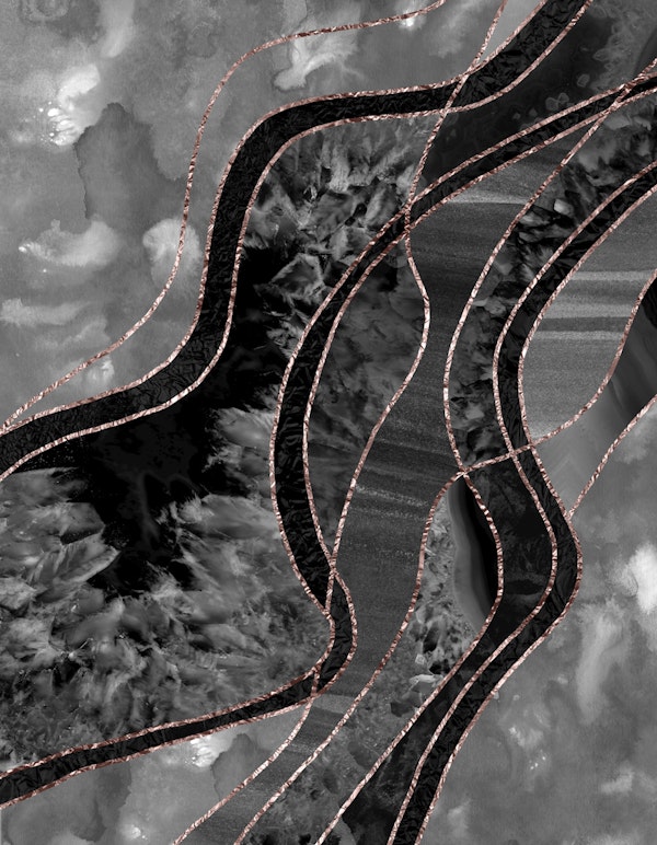 Marble Agate Gold Glam 12