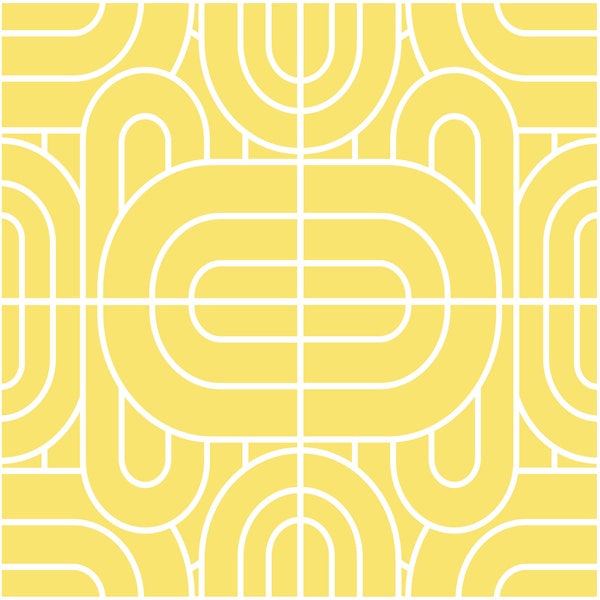 Vintage Yellow Waves