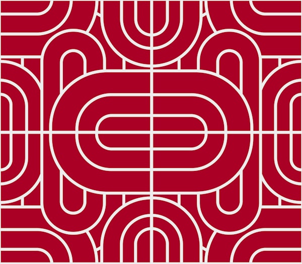 Chic Retro Red Motif