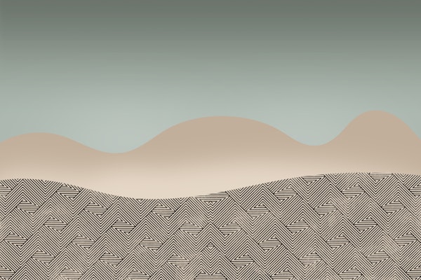 Serene Geometric Landscape